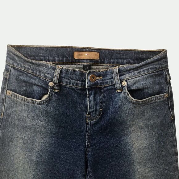 Tommy Jeans Size 3 Luy Luy Bermuda Denim Juniors Bermuda Cuffed Zipper Button - Picture 3 of 13